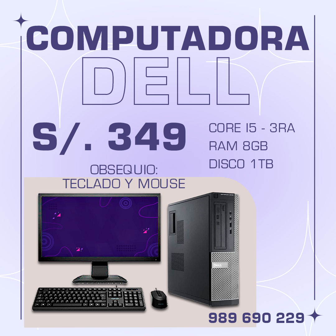 OFERTA ESPECIAL EN COMPUTADORA DELL